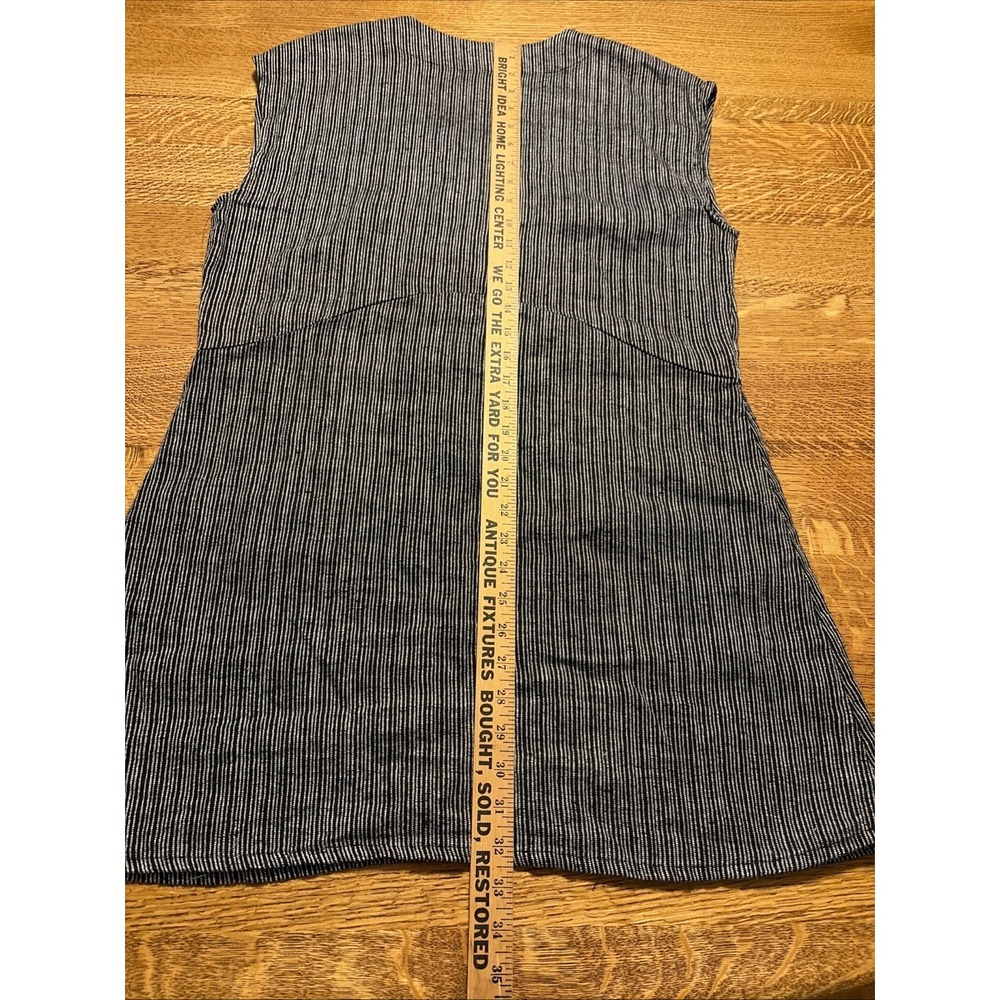 Flax Women's 100% Linen  Sleeveless Shift Dress Lagenlook W/pockets S‎ - Picture 6 of 6